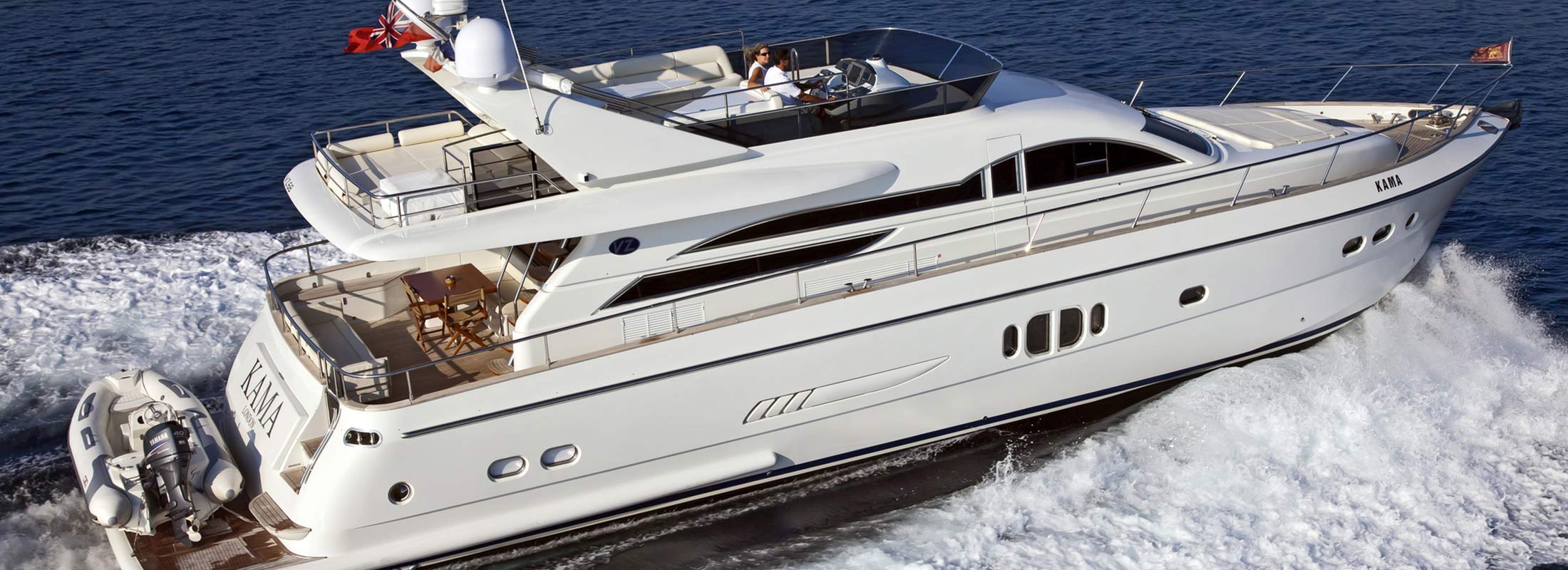 Kama Motor Yacht for Charter Mediterranean slider 1